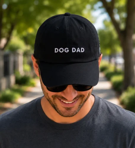 Dog Dad Baseball Cap - Black