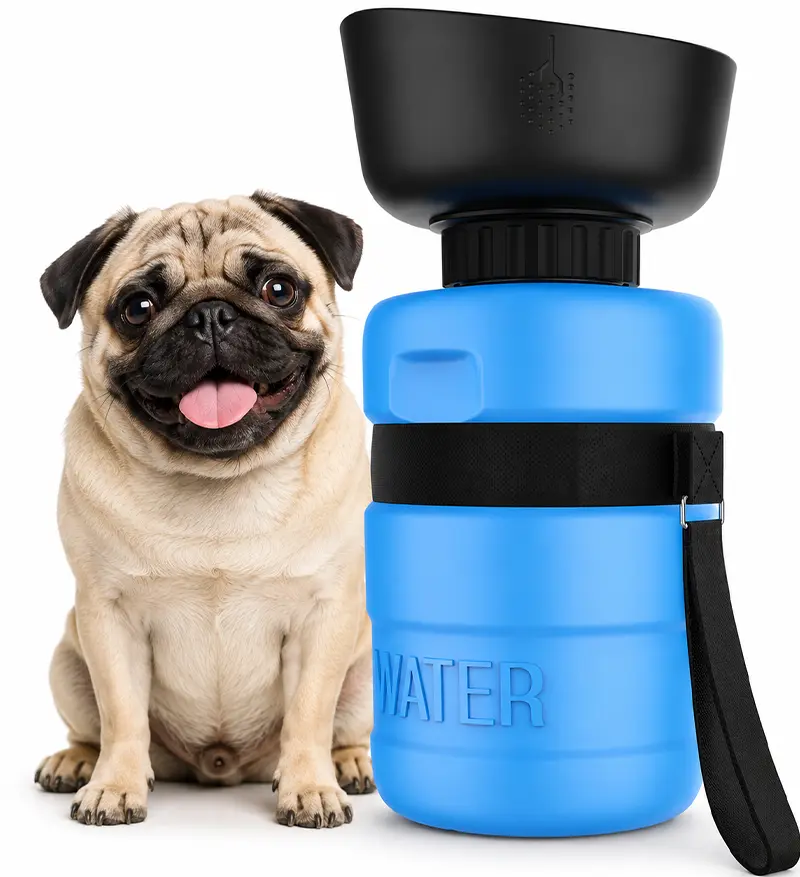 Collapsible Pet Portable Water Bottle - Blue