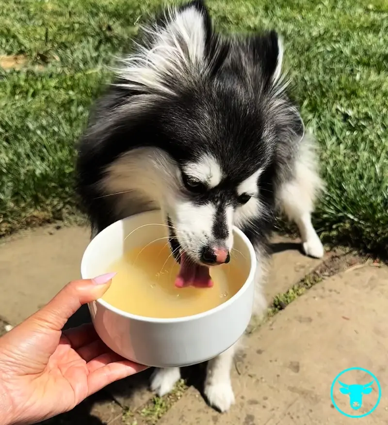 Kayla Drinking Bone Broth